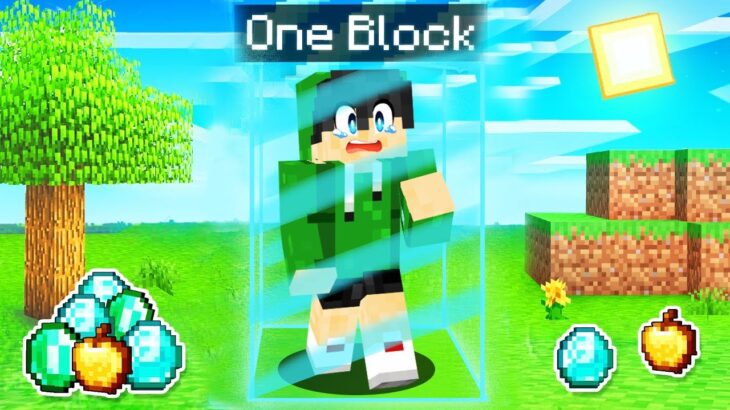 Minecraft, But Esoni was locked in ONE BLOCK (Tagalog)