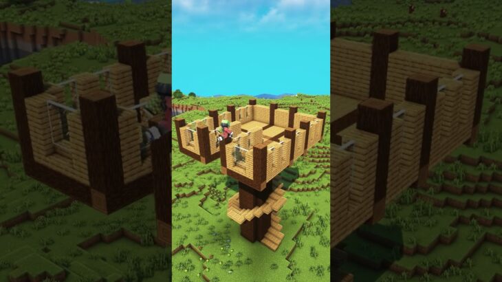 Minecraft Tree House🏠 #shorts