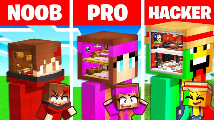 NOOB vs PRO : Maison SECRÈTE dans nos têtes sur Minecraft !