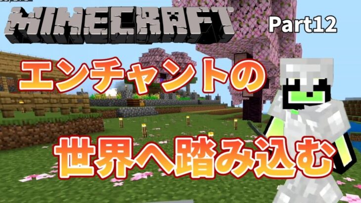 [ マイクラ ]エンチャントテーブルの最大の力を引き出す本棚の置き方は？ Part12 統合版 マインクラフト[かえクラ]