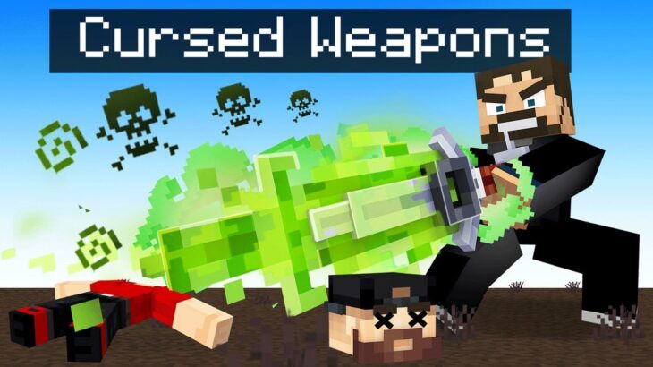 Using CURSED Weapons in Minecraft