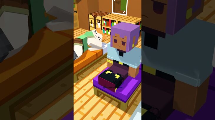 What happens if you go to the Nether in bed? #マイクラ #minecraftanimation #minecraft