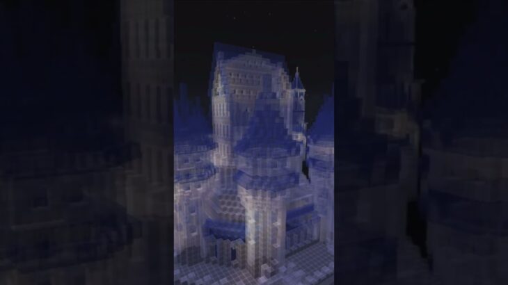 【マイクラ 建築 ガラスの家】幻想的な夜　マイクラ #minecraft #マインクラフト #マイクラ建築
