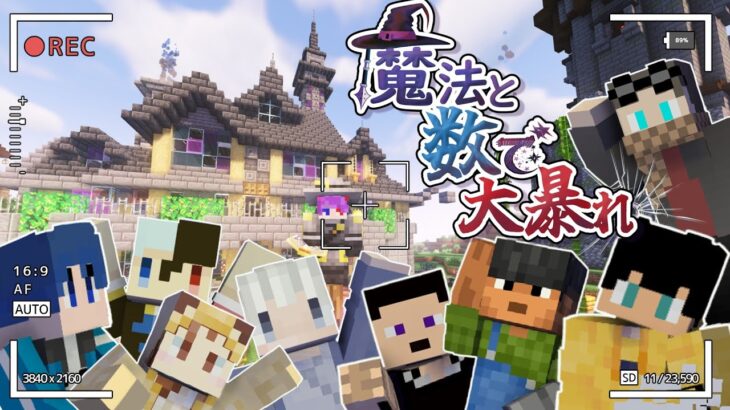 【マイクラ】魔法と数で大暴れ　part1【MOD/マルチ】【ぽよぴ鯖】