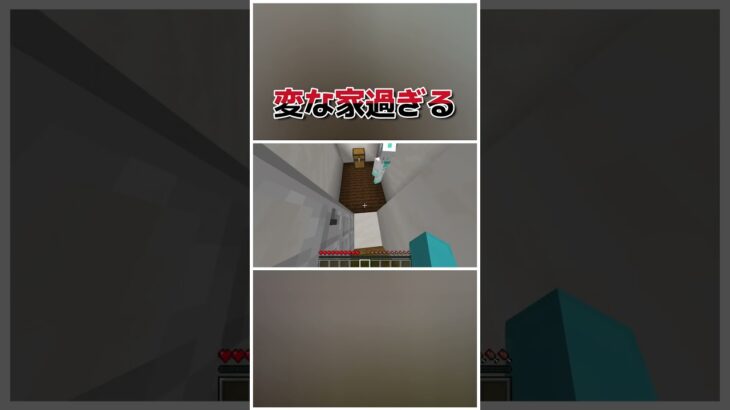 変な家過ぎるｗ#shorts #マイクラ #マインクラフト #ゲーム実況