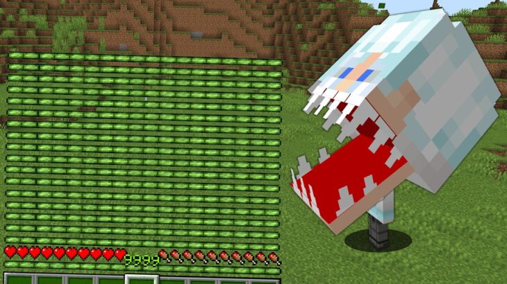 レベルが上がるといろんなものが食べれる世界【マイクラ】