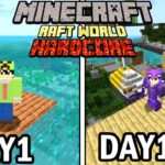 【マインクラフト】イカダの世界で100日間ハードコア生活をしたらヤバかった【100days】【Minecraft】