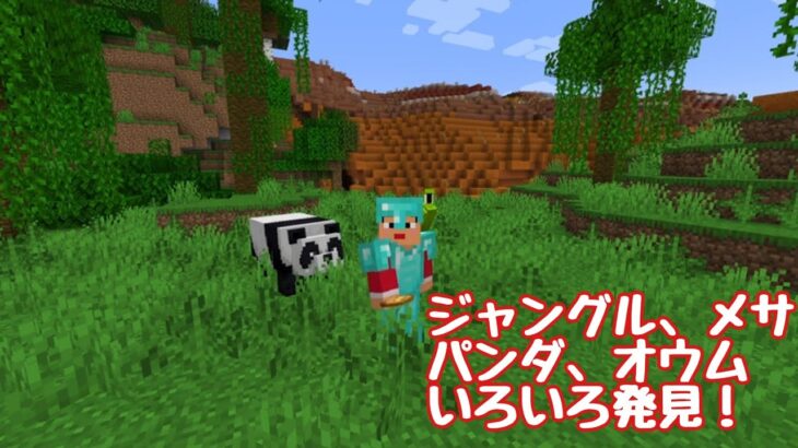 【マイクラ】【いぐクラ2024】ついにジャングル発見！！初めての仲間も！【ウエストランド井口】#10