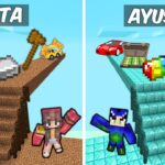 Ekta NOOB vs Ayush PRO Bridge Survival Battle MINECRAFT (Hindi) 😱