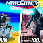 Hardcore Minecraft’ta GODZILLA Olarak 100 Gün Geçirmemin Hikayesi…