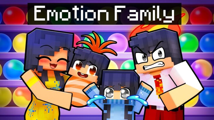 Having an EMOTION FAMILY in Minecraft!