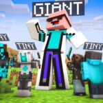 I Joined this GIANTS Vs TINY ONLY Minecraft Server