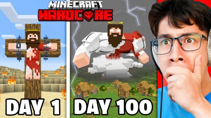 I Survived 100 DAYS as GOD in Hardcore Minecraft