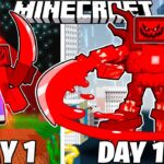 I Survived 100 Days as a BLOOD TITAN in Minecraft!