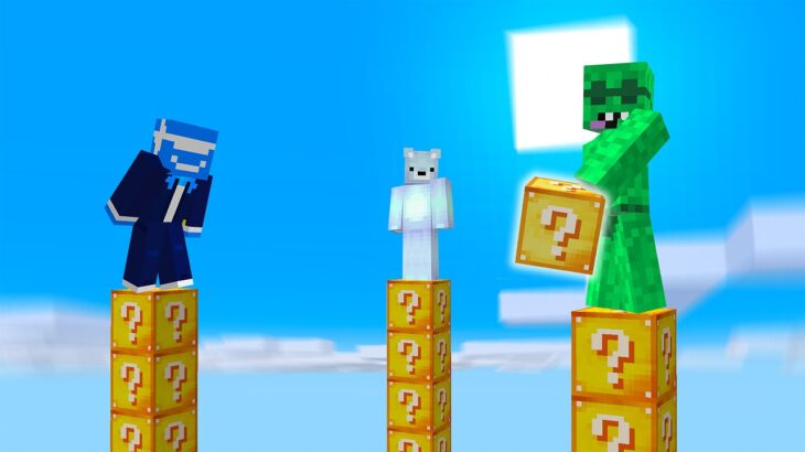 Lucky Block Pillars is Crazy in Minecraft