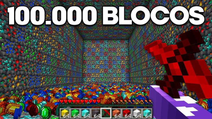 MINEREI 100 MIL BLOCOS PARA PROVAR ISSO – Minecraft Super 2
