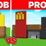 マイゼンとマイキーがマクドナルドを建設 : Minecraft の初心者対プロ!