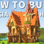 【マイクラ】アカシア屋根の家の作り方 ~かわいい建築~ 【Minecraft】【建築講座】