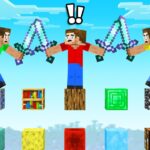 Minecraft Sky Grid Battle vs Friends! (1v1v1)