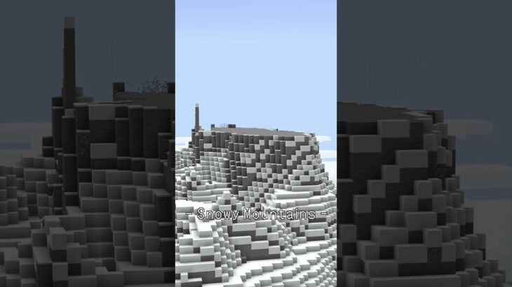 雪山を整地するタイムラプス【Minecraft】【#Shorts】 #マイクラ #minecraft #マインクラフト