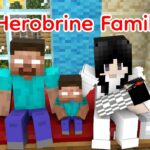 Monster School : Baby Herobrine Has a new Baby Sister ❤️ Minecraft Animation