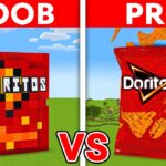 NOOB vs PRO: DORITO House Build Challenge in Minecraft