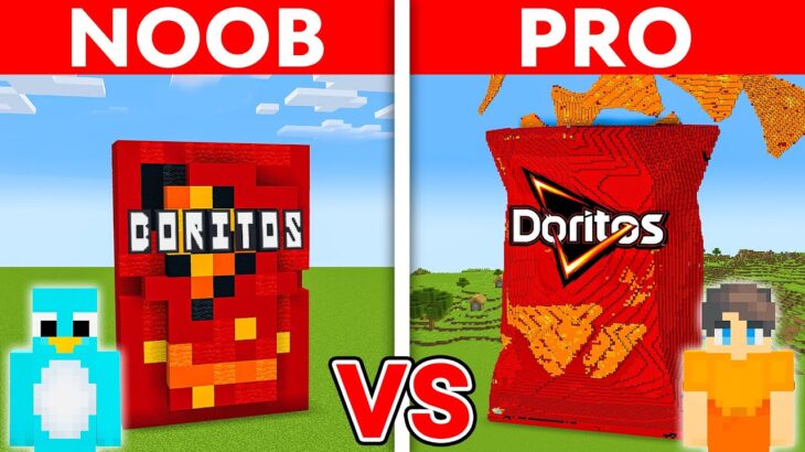 NOOB vs PRO: DORITO House Build Challenge in Minecraft