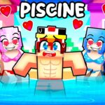 PIÉGÉ dans une PISCINE réservée AUX FILLES dans Minecraft !