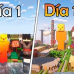 SOBREVIVÍ 100 DÍAS con 100 SUSCRIPTORES en MINECRAFT