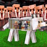 Scary Villagers Apocalypse VS Doomsday Bunker in DOG Minecraft!!