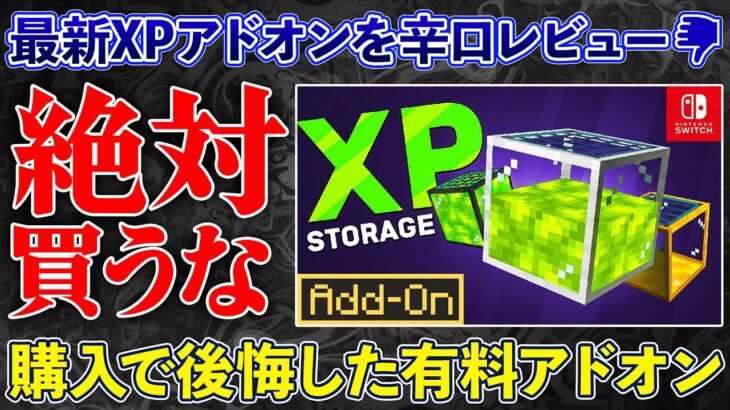 【アドオン辛口レビュー】購入する前に見てください。「XPストレージ」を辛口レビュー【マイクラ統合版】