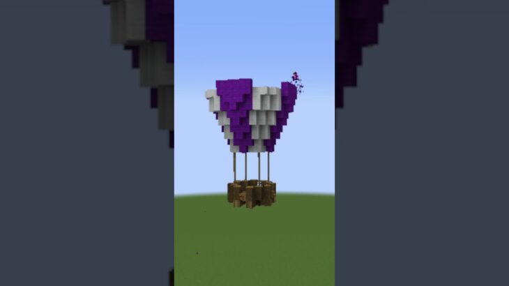 【マイクラ】気球っぽいのを建築していきたい！#minecraft #shorts