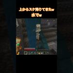 ゆっくりこっち見ながら降りてくるのがジワる #minecraft #マイクラ #マインクラフト #ゲーム実況 #shorts