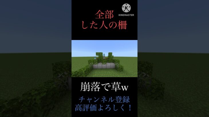 〇〇した人の柵！#マイクラ建築 #マイクラ #shorts