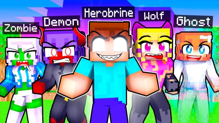 10 CRAZY FAN GIRLS on one TERROR BLOCK In Minecraft!