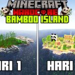 100 Hari di Minecraft Hardcore Bamboo Island