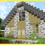 【マイクラ】ふぅ〜出来上がり！シラカバの家完成だ！【ポヨクラ11】【マインクラフト】【Minecraft】【マキマキゲームズ354】