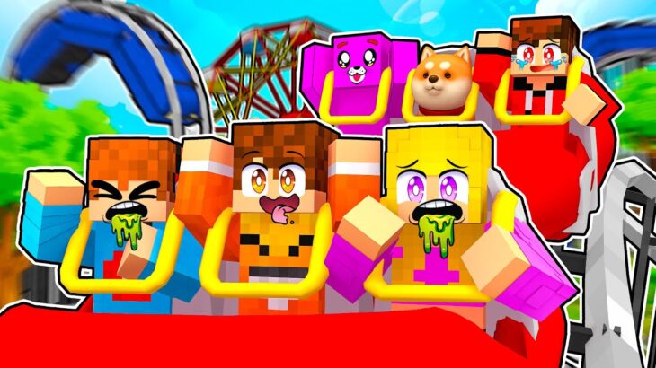 24 GODZINY W PARKU ROZRYWKI w Minecraft!