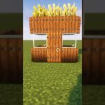 【マイクラ】簡単に作れる3×2の初期拠点【マイクラ建築】#minecraft #マイクラ #shorts