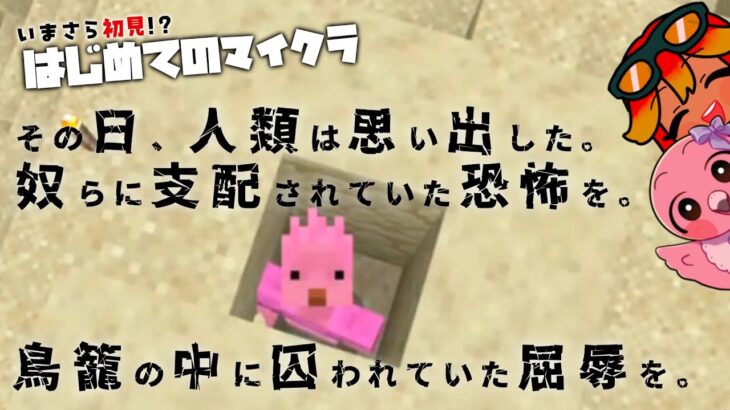 【 初見マイクラ #4 】家の壁無いからめちゃめちゃ進撃される！！建築急がないと！！【 めまいパレード / 羽合アン / 桃野トリ / 個人勢VTuber / minecraft 】