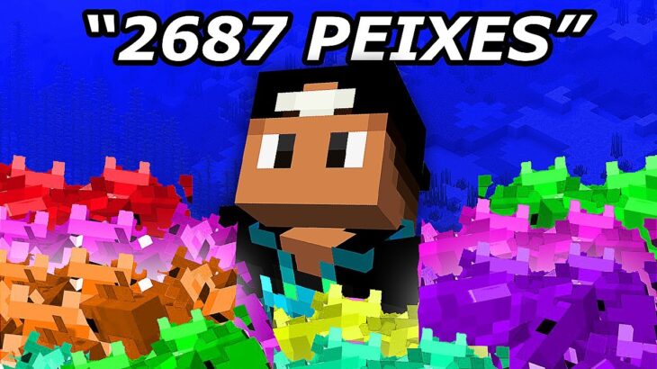 AQUÁRIO DE 2700 PEIXES DO MINECRAFT – CS4