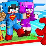 Atrapados en UN CHUNK como SUPERHEROES en Minecraft!