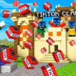 CHAOS KANONE GEGEN TIKTOK CLAN BASE 😂 Minecraft Helden