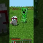 Creeper try to kill my Dog 🤷‍♂️ #minecraft #マイクラ #shorts