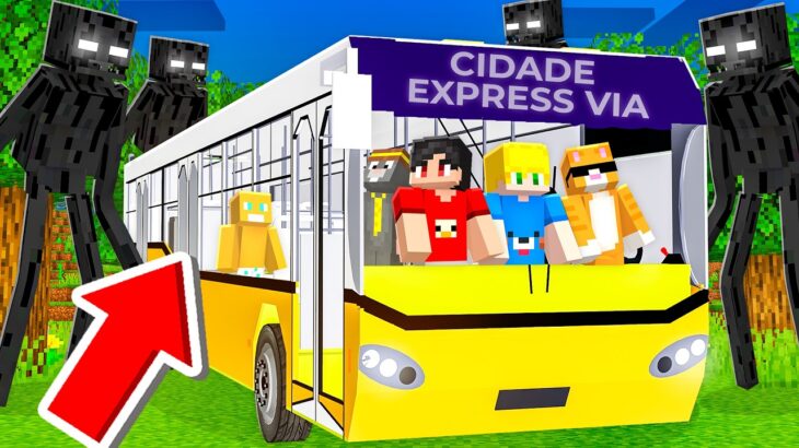 Fizemos a Maior Viajem de Ônibus com os Amigos no Minecraft!