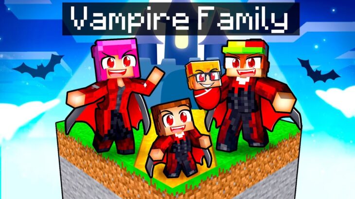 Having An VAMPIRE FAMILY in Minecraft!