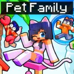 Having a PET FAMILY in Minecraft!