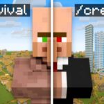 I Gave Creative Mode to ‘VILLAGERS’ for 24 Hours in Minecraft..!