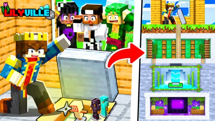 I MADE SECRET VAULT IN MINECRAFT 😰| LILYVILLE SMP