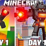 I Survived 100 Days as JUGGERNAUT TITAN in Minecraft!